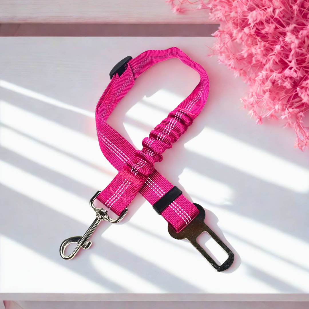 Safety-First Adjustable Pet Seat Belt
