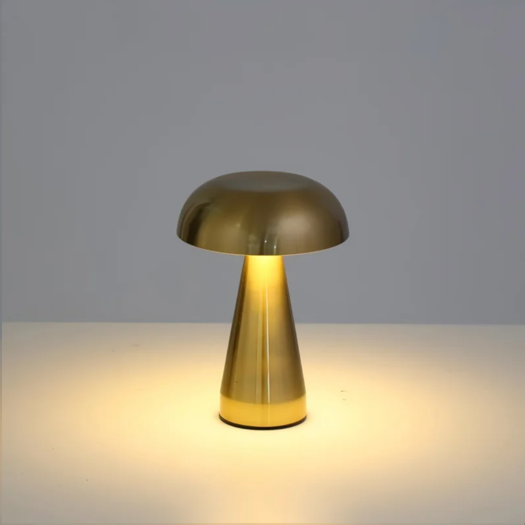 Modern Metal Mushroom Lamp