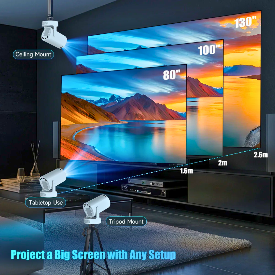 Portable 4K Projector - Cinema Anywhere