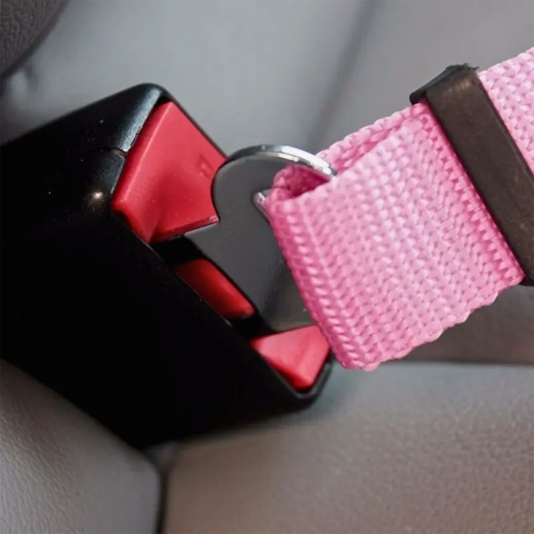 Safety-First Adjustable Pet Seat Belt