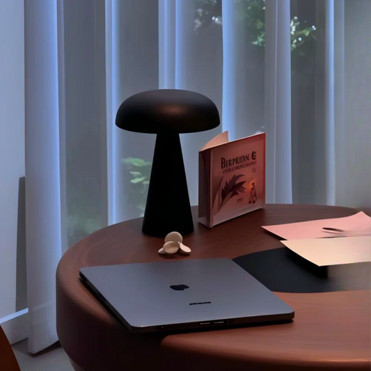 Modern Metal Mushroom Lamp